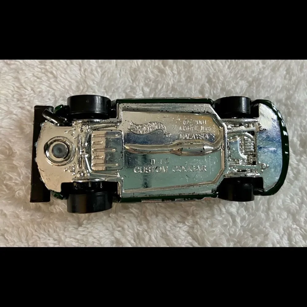 2001 Hotwheels Custom Cougar Green W Clear Hood.